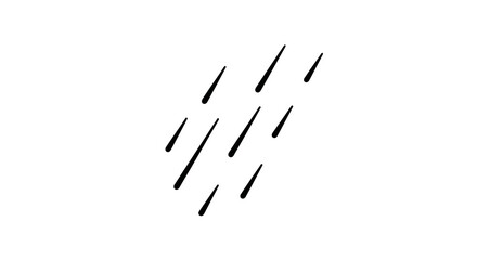 Wall Mural - Vector rain drops falling vector illustration, weather forecast symbol, rain shower icon, rainy season clipart design