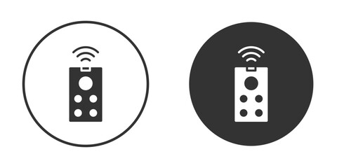 Remote control icon vector clipart in black colors. suitable for graphic work