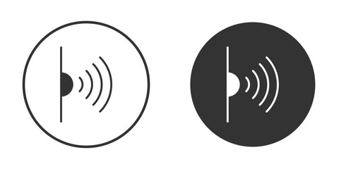 Infrared icon vector clipart in black colors. suitable for graphic work