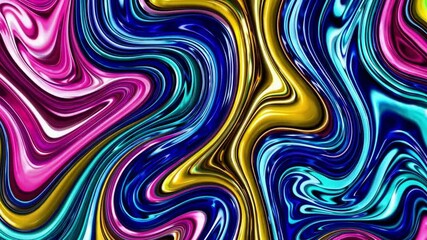 Wall Mural - vibrant swirling abstract patterns with bold colors and dynamic movement