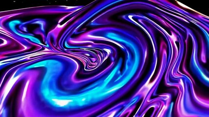 Wall Mural - colorful liquid swirl animation: hypnotic movement and vivid abstract patterns
