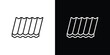 © Annimo - Roof tile icon. Editable stroke. Icon for web.