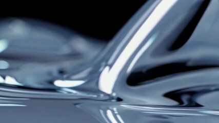 Wall Mural - fluid dynamics: mesmerizing liquid motion and reflections in high definition