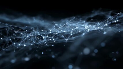 Wall Mural - plexus structure evolving, representing connections, communication, and data flow in a digital envir