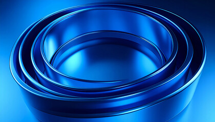 Wall Mural - abstract metallic blue background 3d rendering 3d illustration