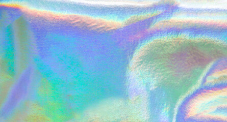 Wall Mural - holographic rainbow foil iridescent leather texture abstract hologram background