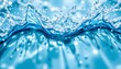 © AIvory - a close up view of ripples in blue water against a light background, creating a sense of serenity and purity