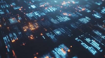 Abstract digital code display (9)