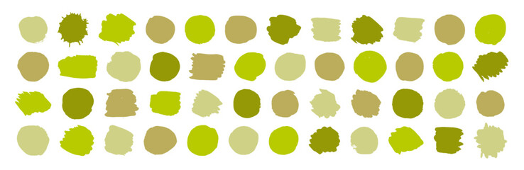 Wall Mural - Organic watercolor background set. Hand-painted vector brush strokes, labels, frames, and paint textures. Eco bio farm fresh design elements for healthy food branding, vegan menus and green packaging