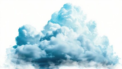 Wall Mural - a large cloud in the sky with a plane flying in the foreground, great for travel or aviation concept