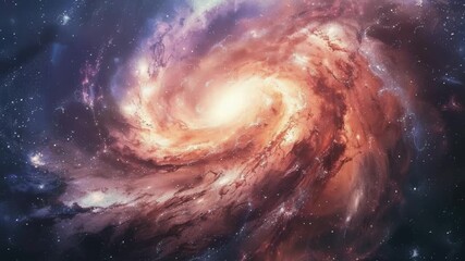 Wall Mural - a stunning image of a spiral galaxy with countless stars in the background, perfect for use in space