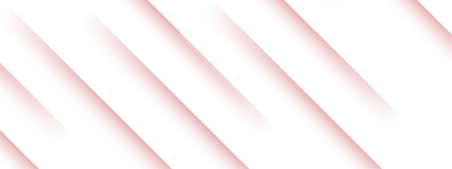 Wall Mural - abstract minimalist background design with diagonal stripes with soft pink shadows on a white backdr