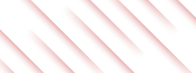 Wall Mural - abstract minimalist background design with diagonal stripes with soft pink shadows on a white backdr