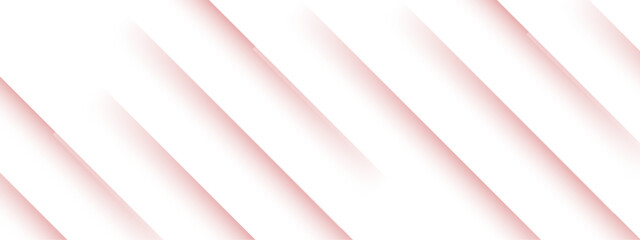 Wall Mural - abstract minimalist background design with diagonal stripes with soft pink shadows on a white backdr