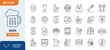 © Cetacons - Beer icon set. Containing beer, pint, beer bottle, drinking, hop, brewery, beer can, craft beer, pub and more. Editable stroke. Vector illustration