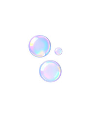 Wall Mural - shiny blue circle, abstract colorful bubbles illustration, isolated on white background