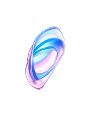 Wall Mural - abstract colorful smoke waves in a rainbow pattern create a smooth, flowing art design on a white ba