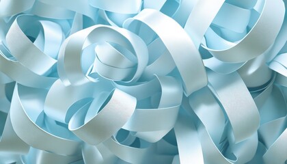 Canvas Print - serpentine silk bands in abstract ocean dream, fluid background with beautiful light design