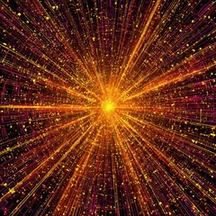 Wall Mural - Abstract Radiating Colorful Explosion Design