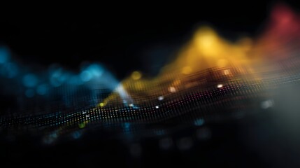 Wall Mural - diversified portfolio allocation visualized through a dynamic graph