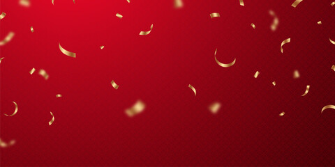 Wall Mural - stunning golden confetti background zigzag down for celebration. vector illustration of festive deco