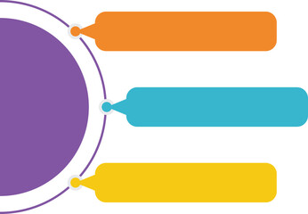 Wall Mural - Colorful Infographic Shape
