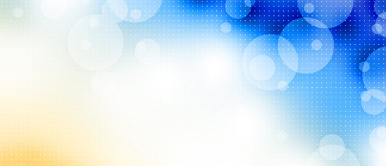 Canvas Print - abstract blue background with translucent circles and dots