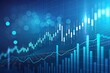 © Fa_art - Stock market graph with blue technology background, financial trading analysis chart, investment growth data visualization, economic business concept