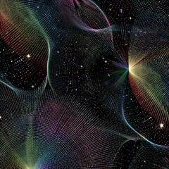 Wall Mural - Abstract Colorful Space Background with Stars and Nebula