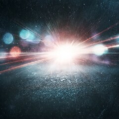 Wall Mural - Cosmic Explosion In Space With Colorful Streaks