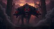 © Ds Designer - Cerberus, three-headed dog of Greek mythology, guarding hell gate