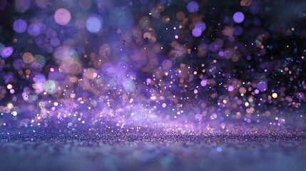 Raindrops on a window with Christmas lights and a glowing, shiny pattern