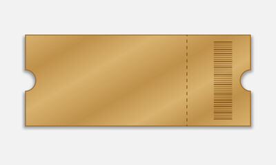Wall Mural - Ticket template on white background.