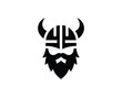 © Mamun360 - Bold Viking Warrior Symbol with Horned Helmet and Beard