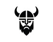 © Mamun360 - Bold Bold Viking Warrior Icon with Horned Helmet Vector Illustration