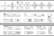 © Authentic - Architectural drawings of kitchen designs and furniture layouts