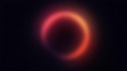 Wall Mural - abstract gradient ring, shifting pulsing object in space, looping animated background