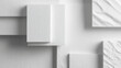 © Jinling - Abstract monochrome geometric textures, minimalist architecture. Pure forms and subtle contrasts in a structured composition.
