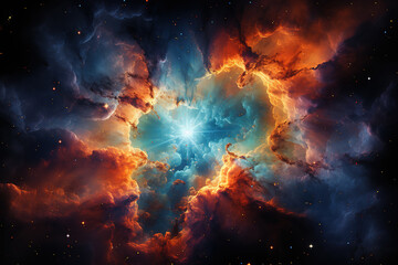 Wall Mural - Gorgious A stunning of the Milky Way galaxy with vibrant colors