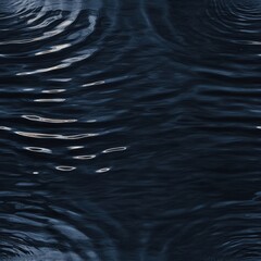 Wall Mural - dark water ripples texture in calm surface with seamless appearance