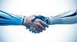 © azen - Human and AI Handshake Technology and Collaboration in the Digital Age