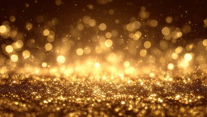 Golden glitter bokeh background (4)