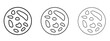 © Annimo - Thalassaemia icon. black strokes lines vector pack for graphic work