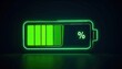 © Tahu - Glowing green battery icon