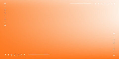 Poster - beautiful autumn background template, orange and cream gradation color artwork. blurred minimal oran