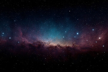 Wall Mural - celestial majesty: vibrant nebulae swirl with godlike figures in an ethereal cosmic dance space enti