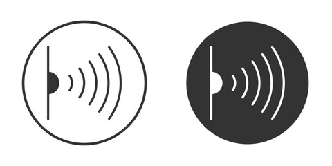 Infrared icon. Black filled vector illustration. vector logo template