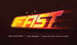 © Nandar Adhuri - Editable text effect vector graphic of Speed race , perfect for movie title, game title, etc.