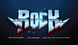 © Nandar Adhuri - Editable text effect vector graphic of Blue rock , perfect for movie title, game title, poster title etc.