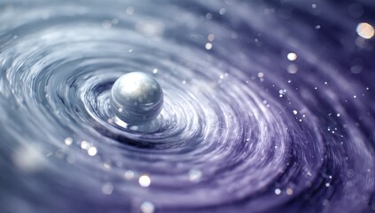 Wall Mural - abstract background with spiral lines and water droplets, creating an atmosphere of calmness and ser